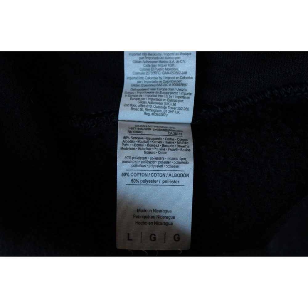 Gildan Heavenly Lake Tahoe 1955 Ski Resort Hoodie Large Black Graphic Sweatshirt - Picture 5 of 6